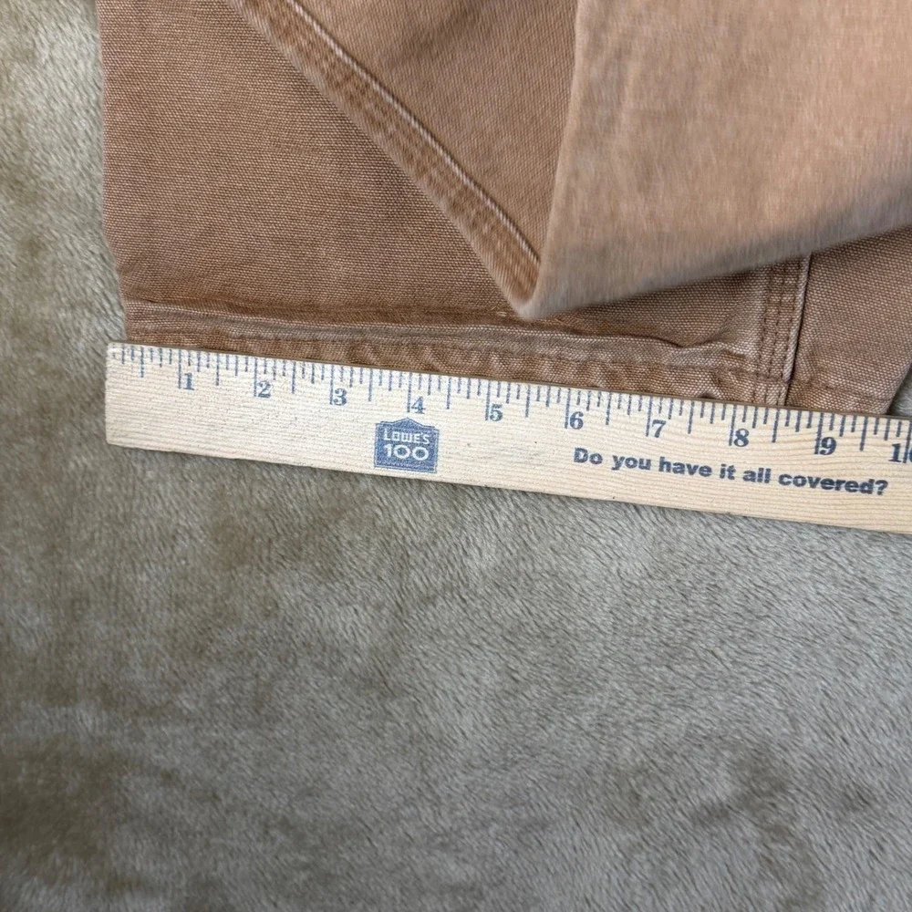 Carhartt B11 BRN Original Dungaree Fit Carpenter Pants Mens 36x32 Brown Canvas
